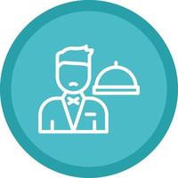 Waiter Vector Icon Design