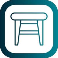 Stool Vector Icon Design