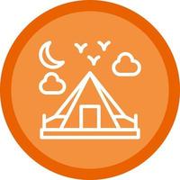 diseño de icono de vector de camping