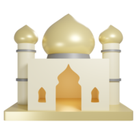 3d mezquita transparente antecedentes png