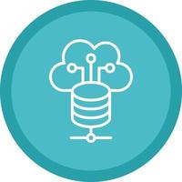 Cloud Storage Vector Icon Design