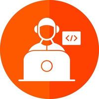 diseño de icono de vector de programador