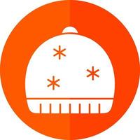 diseño de icono de vector de gorro de invierno