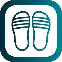 Flip Flop Vector Icon Design