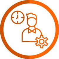 Productive Work Vector Icon Design