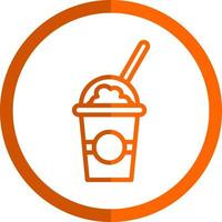 Milkshake Vector Icon Design