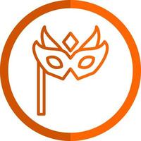 New Year Mask Vector Icon Design