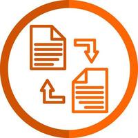 Documents Exchange Vector Icon Design