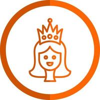 diseño de icono de vector de princesa