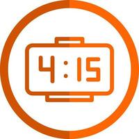 Digital Clock Vector Icon Design