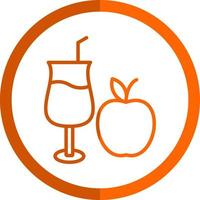 Apple Juice Vector Icon Design