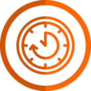 Time Loop Vector Icon Design