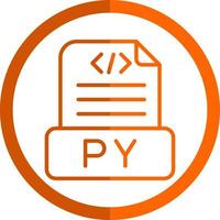 diseño de icono de vector de archivo python