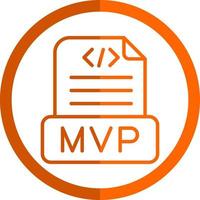 diseño de icono de vector mvp