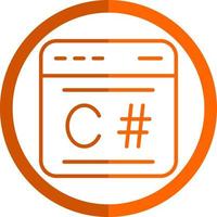 C Sharp Vector Icon Design