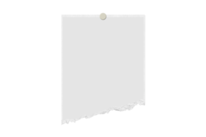 branco rasgado papel isolado em uma transparente fundo png