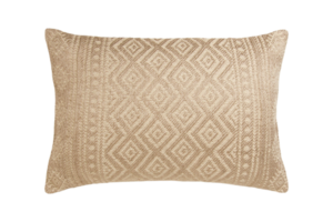 Beige cushion isolated on a transparent background png