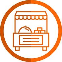 Food Stand Vector Icon Design