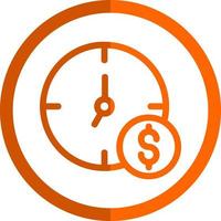 Time is Money Vector Icon Design