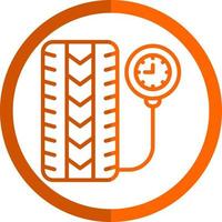 Tire Pressure Vector Icon Design
