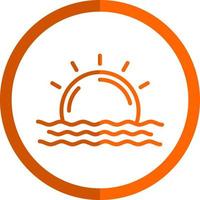 Sunrise Vector Icon Design