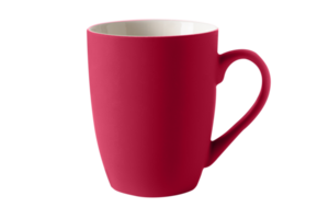 Pink mug isolated on a transparent background png