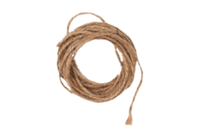 Brown thread isolated on a transparent background png