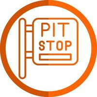 Pit Stop Vector Icon Design