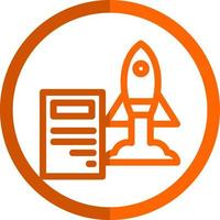 Project Launch Vector Icon Design