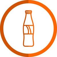 Cola Bottle Vector Icon Design