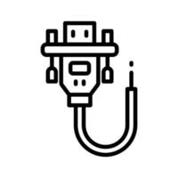 vga cable icon for your website, mobile, presentation, and logo design. vector