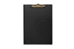 Black clipboard isolated on a transparent background png