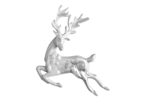 Silver reindeer isolated on a transparent background png