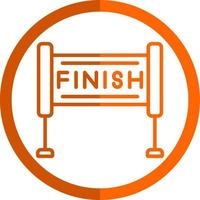 Finish Line Vector Icon Design