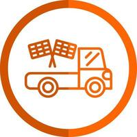Race Truck Vector Icon Design