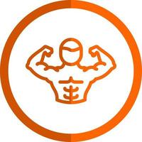 Full Body Muscle Vector Icon Design