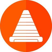 Traffic Cone Vector Icon Design