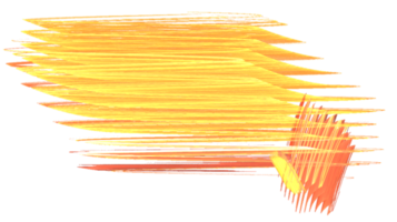 abstrakt Element von Gelb und Orange horizontal Linien, isoliert Element png