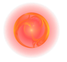 abstrakt strömmande gul orange element utan bakgrund, isolerat element png