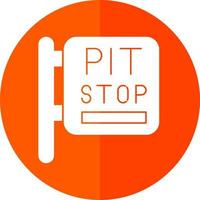 Pit Stop Vector Icon Design