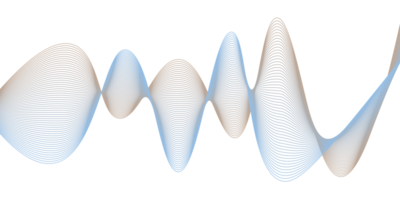 lignes d'onde dégradé multicolore dynamique fluide isolé sur fond transparent png