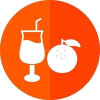 Orange Juice Vector Icon Design