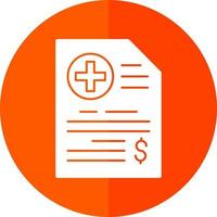 Medical Bill Vector Icon Design