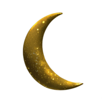 d'or Ramadan croissant lune png