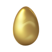 oro Pasqua uovo isolato su trasparente sfondo png