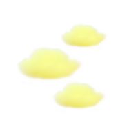 cloud 3d Render on transparent background png