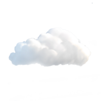 nube 3d rendere su trasparente sfondo png