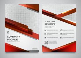 Modern Business Company Profile Template A4 Print Size vector