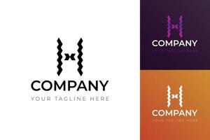 H letter logo for business in different concept, company startup or corporation identity, logo vector for Company.