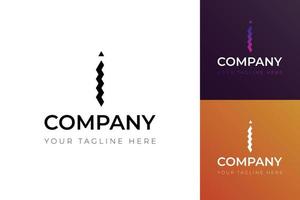 I letter logo for business in different concept, company startup or corporation identity, logo vector for Company.